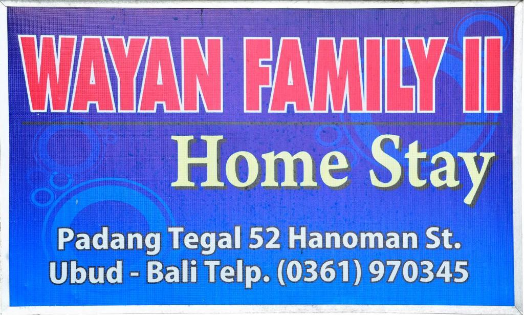 أوبود Wayan Family II Homestay المظهر الخارجي الصورة